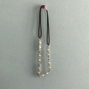 Pearl and rhinestone headband